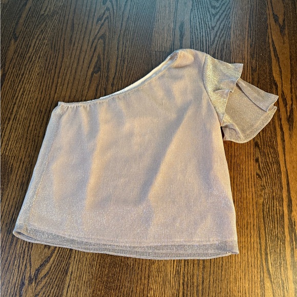 Saks Fifth Avenue Cream One-Shoulder top - Picture 1 of 3